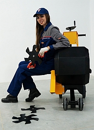 Бензиновый резчик кровли Сплитстоун CR-1413 Honda GX390 с кровельными фрезами