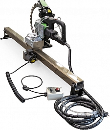 Электрический кольцерез по бетону Diamaster Titan-400 V2 с направляющей шиной 1500 мм