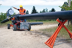 Использование роликовой опоры для пластиковых труб Ritmo HS Roller 250