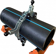 Применение ручного роторного трубореза для резки ПНД труб ПНДело Делорез-315