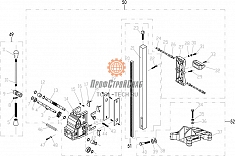 Схема станины установки алмазного бурения Saturn OB-355