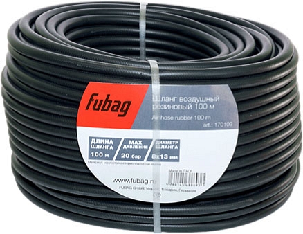 Шланг воздушный для компрессора Fubag 100 м, 8×13 мм Шланг воздушный для компрессора Fubag 100 м, 8×13 мм